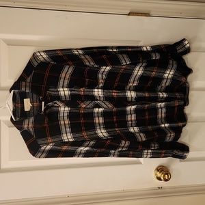 Womens Flannel Button Down